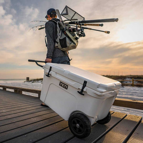 YETI Tundra Haul Heavy Duty Wheeled Cooler Box – White