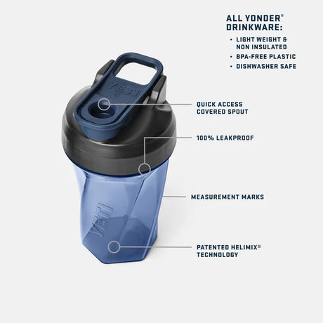 YETI Yonder 20 OZ (591ml) Shaker Bottle With Helimix® Technology – Cape Taupe
