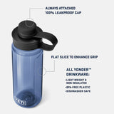 YETI Yonder 25 OZ (750ml) Water Bottle with Tether Cap - Clear