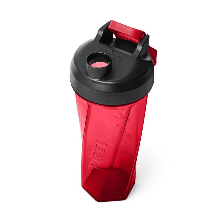 YETI Yonder 27 OZ (737ml) Shaker Bottle With Helimix® Technology - Rescue Red