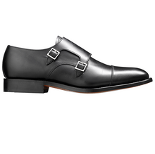 Load image into Gallery viewer, BARKER Tunstall Shoes - Mens Double Monk Strap - Black
