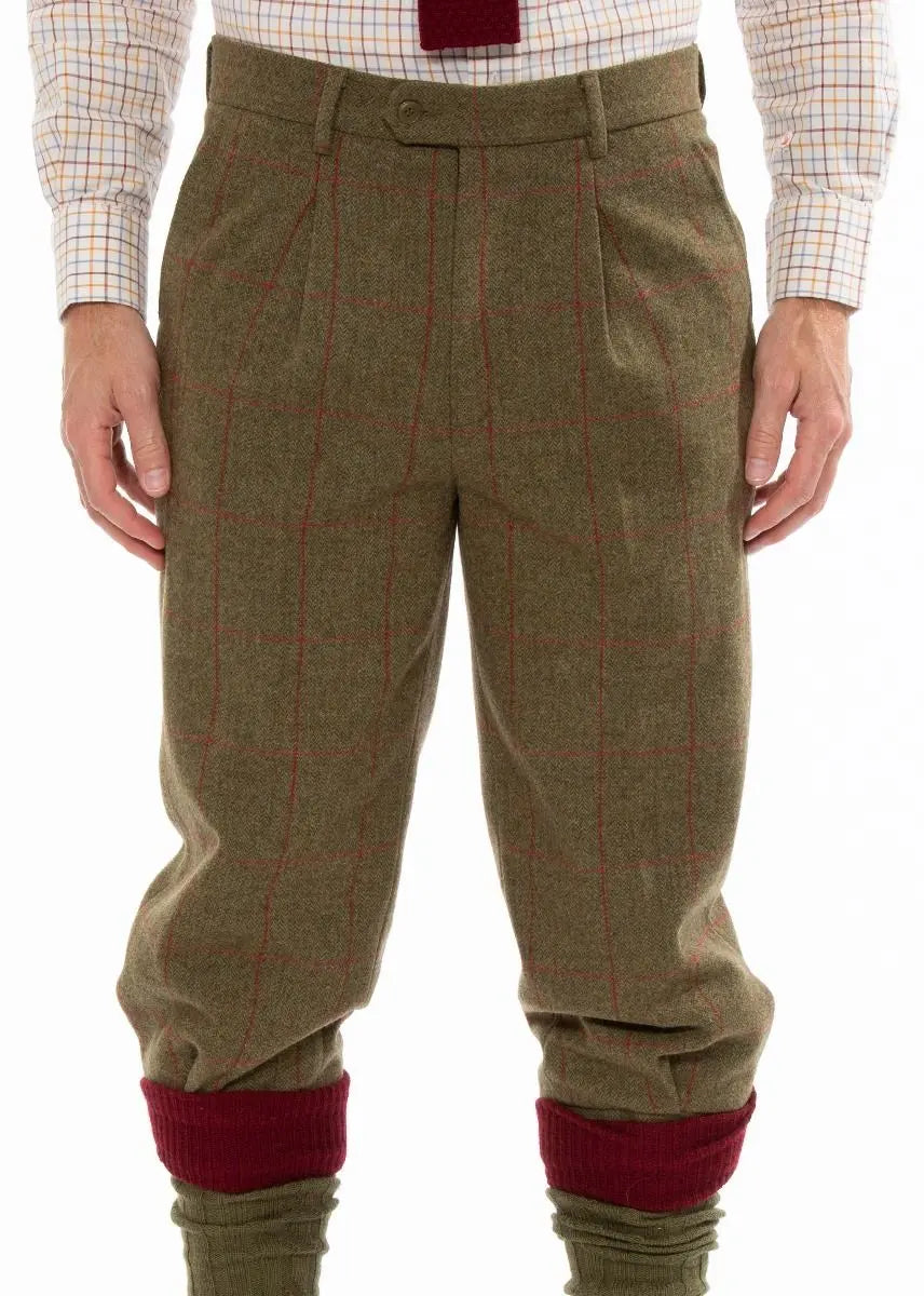 ALAN PAINE Combrook Mens Tweed Shooting Breeks - Sage Alan Paine