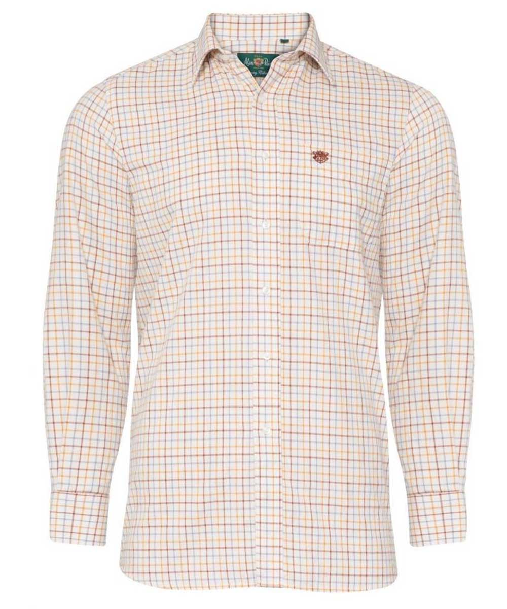 ALAN PAINE - Mens Ilkley Country Check Shirt - Country Brown