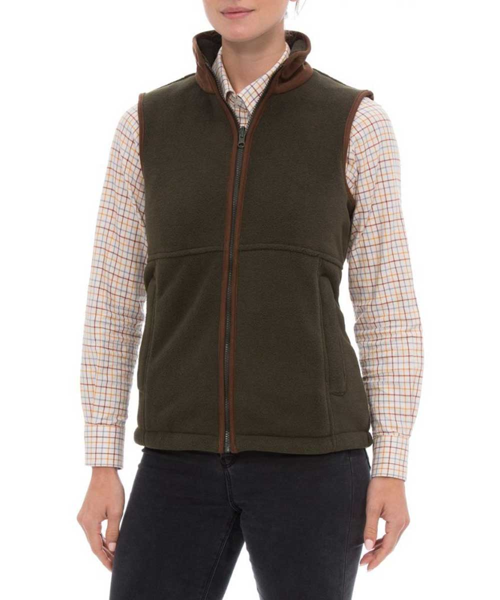 ALAN PAINE - Ladies Aylsham Fleece Gilet - Green