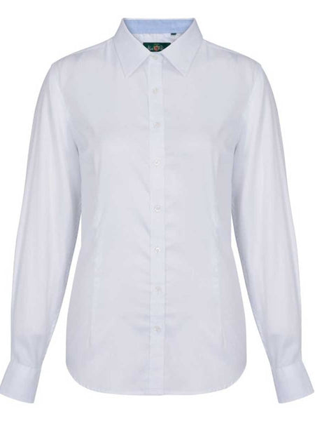 ALAN PAINE Bromford Shooting Shirt Ladies White A Farley