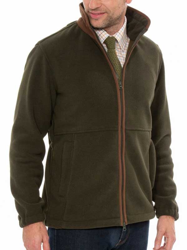 ALAN PAINE - Mens Aylsham Fleece Jacket - Green