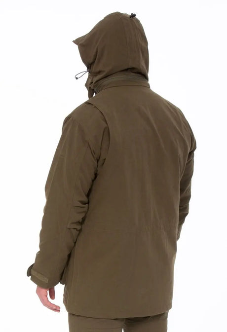 ALAN PAINE Dunswell Mens Waterproof Shooting Coat - Olive Alan Paine