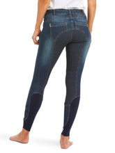 Load image into Gallery viewer, ARIAT Halo Denim Riding Breeches – Womens Full Seat - Marine Blue

