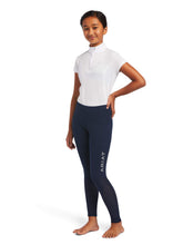 Load image into Gallery viewer, ARIAT Kids Eos Knee Patch Riding Tights - Navy
