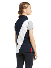 Load image into Gallery viewer, ARIAT Kids Taryn Button Polo Shirt - Team Navy

