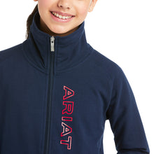Load image into Gallery viewer, 40% OFF - ARIAT Kids Team Logo Full Zip Sweatshirt - Team Navy
