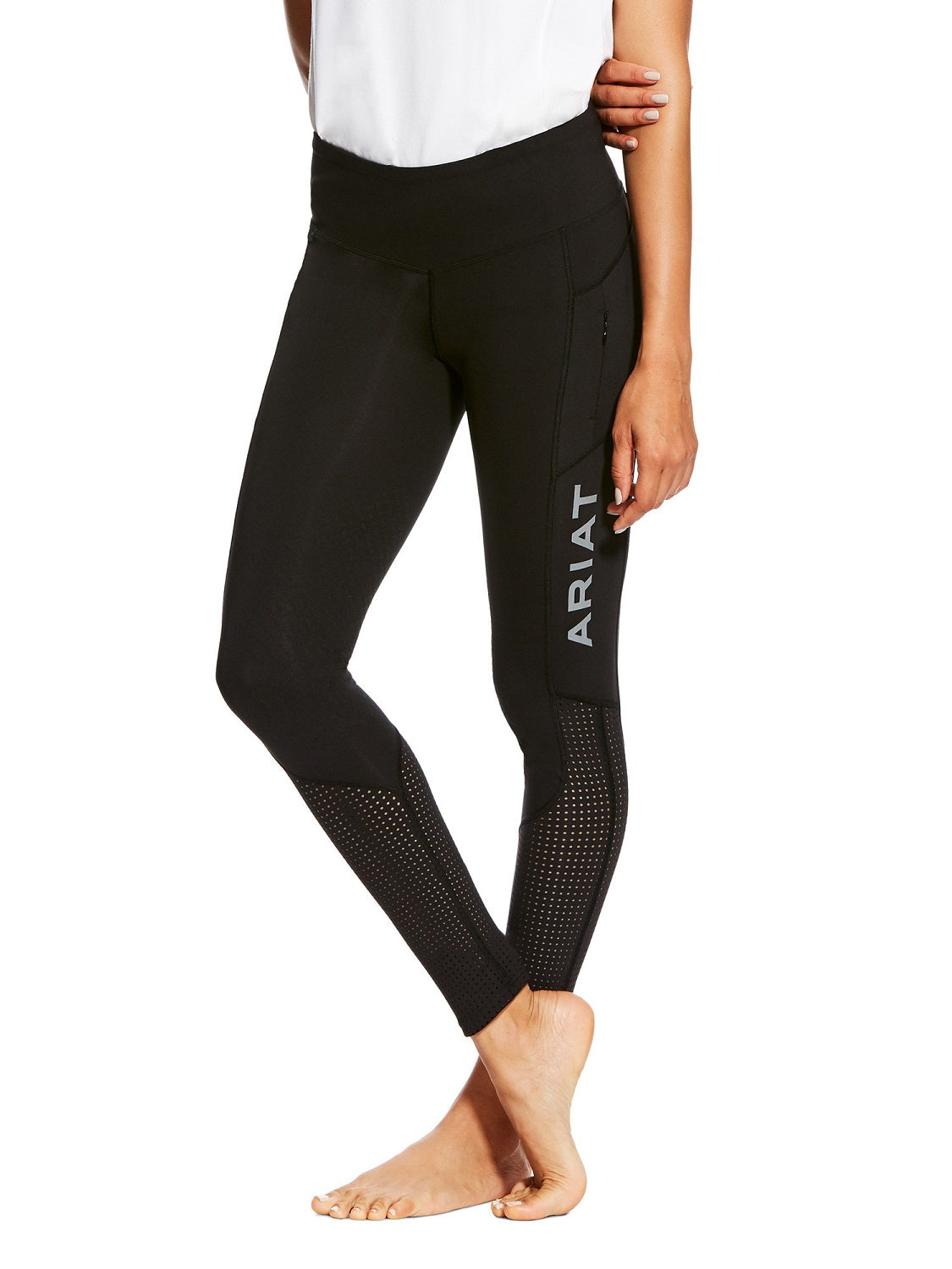 ARIAT Riding Tights - Eos Knee Patch - Black