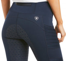 Load image into Gallery viewer, ARIAT Eos Moto Full Seat Riding Tights - Womens - Navy
