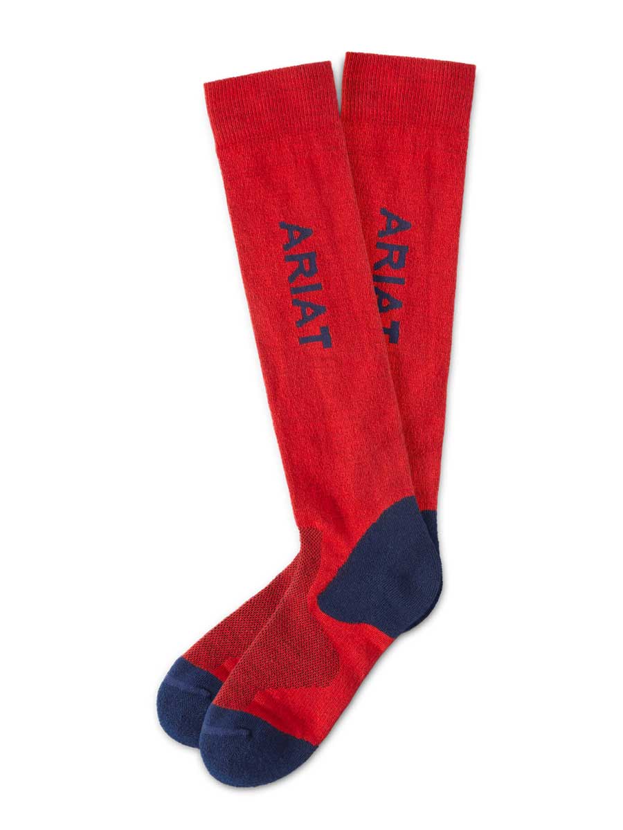 ARIAT Tek Performance Socks - Red