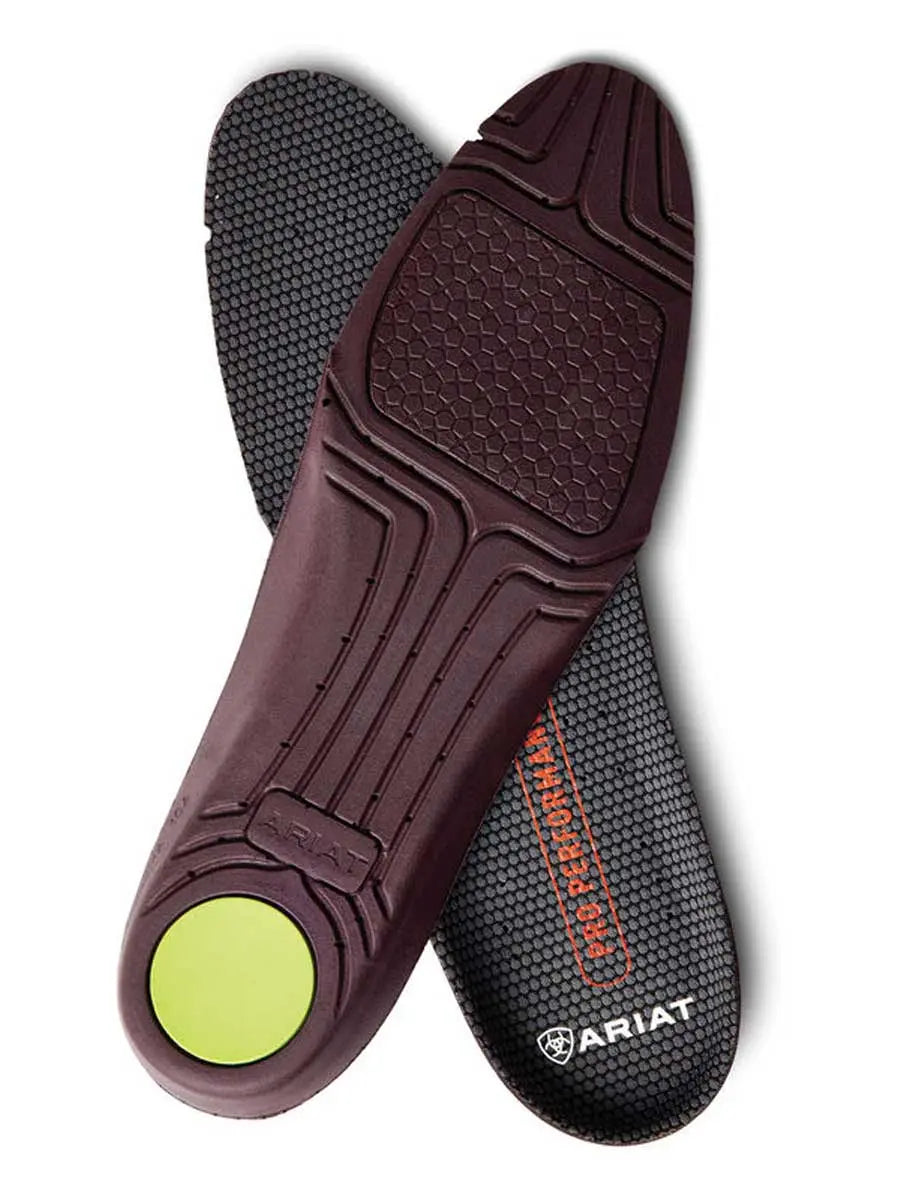 ARIAT Womens Insoles - Pro Performance Round Toe - Black – A Farley ...