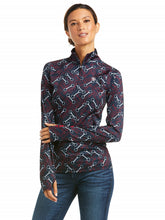 Load image into Gallery viewer, ARIAT Lowell 2.0 1/4 Zip Baselayer - Womens - Team Print
