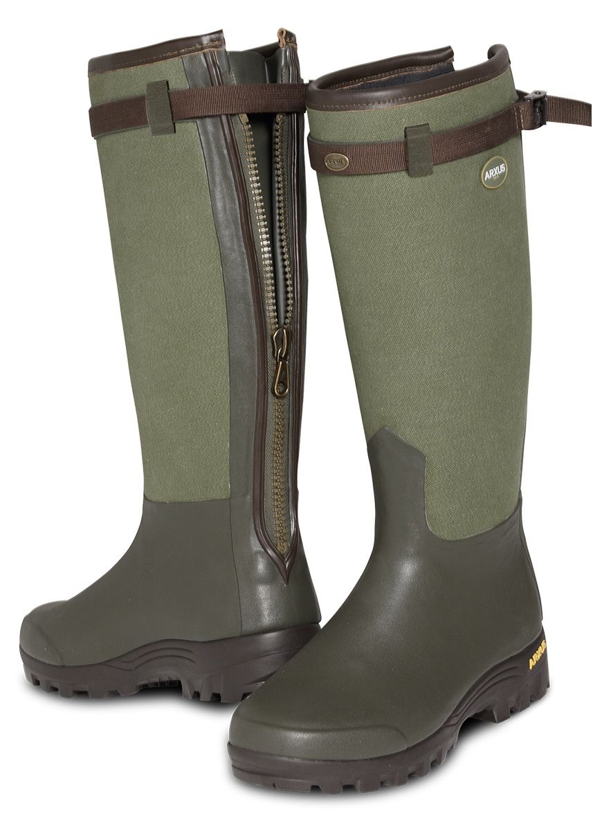 Gumleaf Rubber Boots With Zippers On Side Side Zipper Rubber