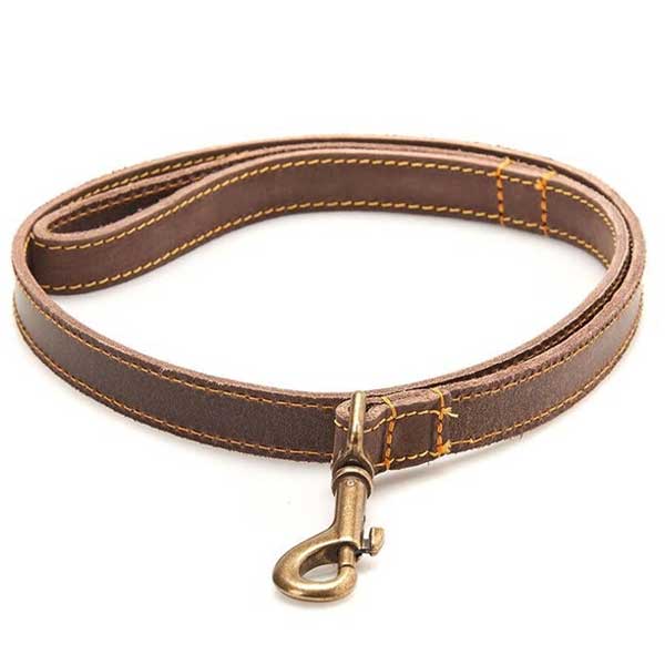 BARBOUR Dog Leather Lead - Brown