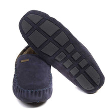 Load image into Gallery viewer, BARBOUR Mens Monty Slippers - Navy Suede
