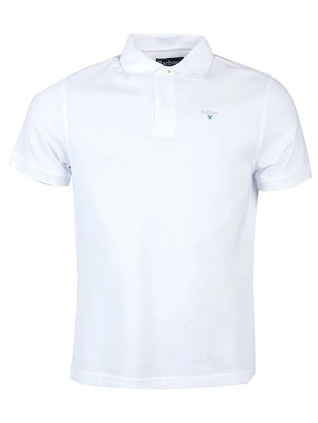BARBOUR Mens Sports Polo - White