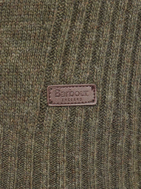 BARBOUR Nelson Essential Half Zip Jumper - Mens - Seaweed Barbour