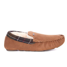 Load image into Gallery viewer, BARBOUR Slippers - Mens Monty Moccasin - Camel Suede
