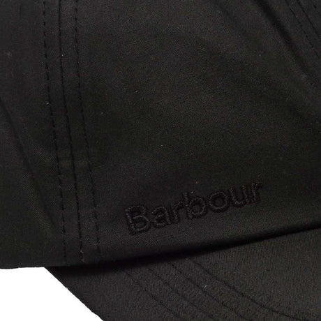BARBOUR Cap - Waxed Sports - Black Barbour