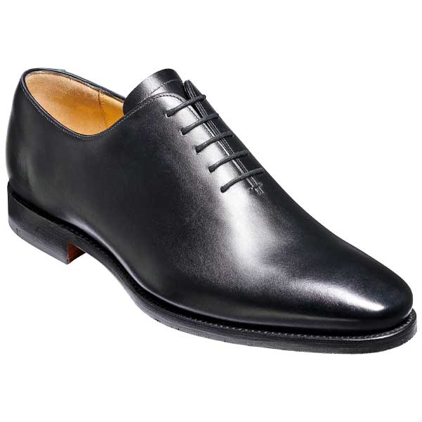 BARKER Armstrong Shoes - Mens Whole Cut Oxford - Black Calf