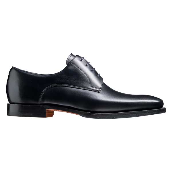 BARKER Turing Shoes - Mens Oxford Brogue Shoes - Black Calf
