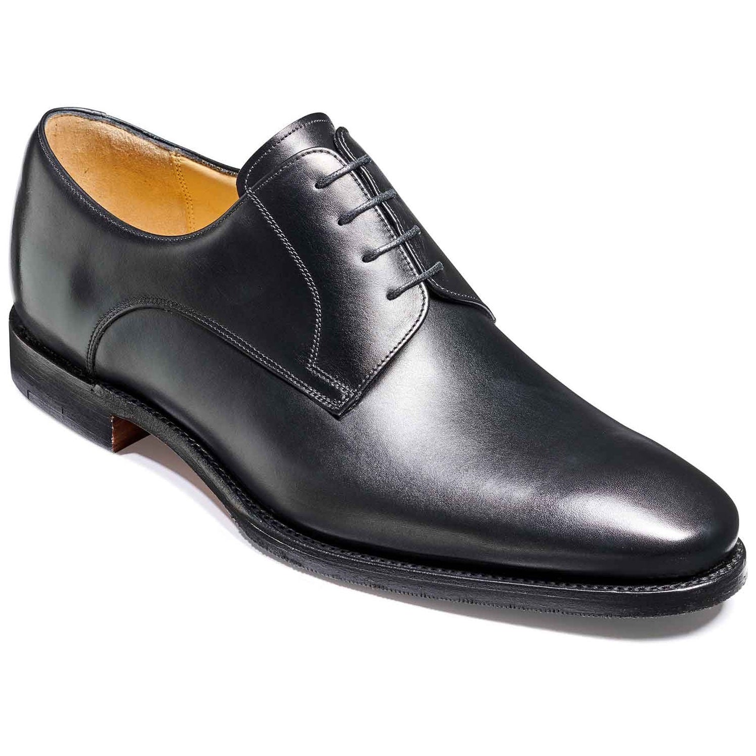 BARKER Ellon Shoes – Mens Derby Shoes – Black Calf