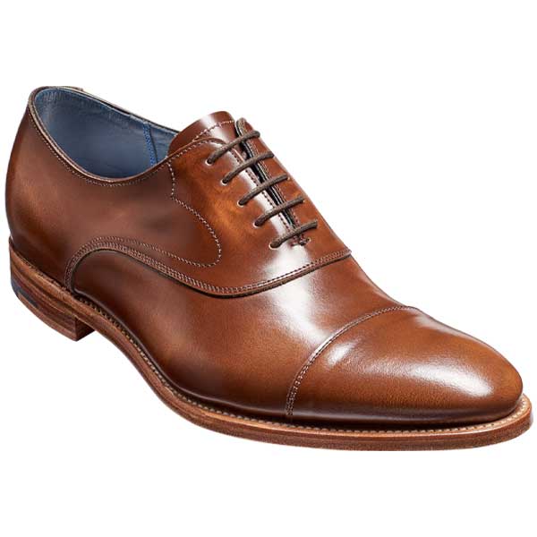 BARKER Hartley Shoes – Oxford Toe Cap – Cedar Hi-Shine