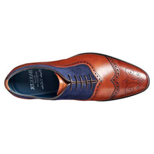 Load image into Gallery viewer, BARKER Nicholas Shoes - Mens Oxford Style - Antique Rosewood &amp; Navy Suede
