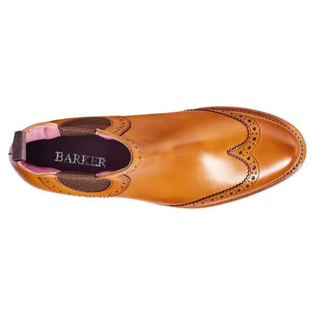 BARKER Sabrina Boots – Ladies Chelsea Brogue – Cedar Calf