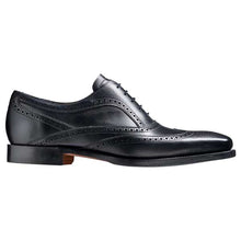Load image into Gallery viewer, BARKER Turing Shoes - Mens Oxford Brogue Shoes - Black Calf
