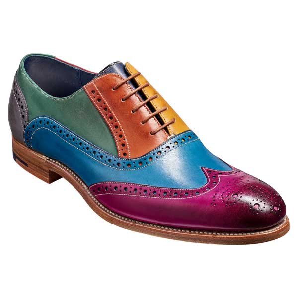 BARKER-Valiant-Shoes-–-Mens-Brogues-–-Multicoloured-Hand-Painted