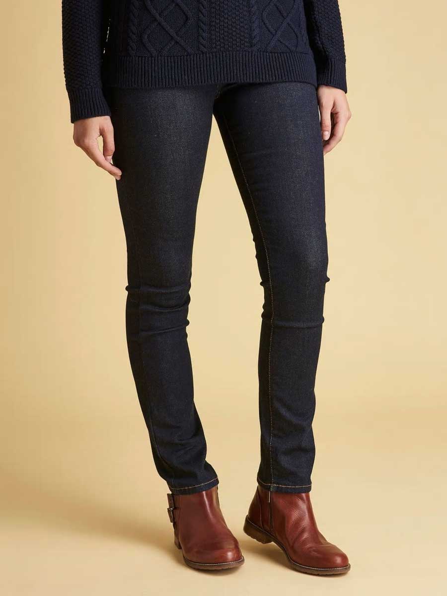 Barbour Ladies Essential Slim Fit Jeans - Rinse Navy