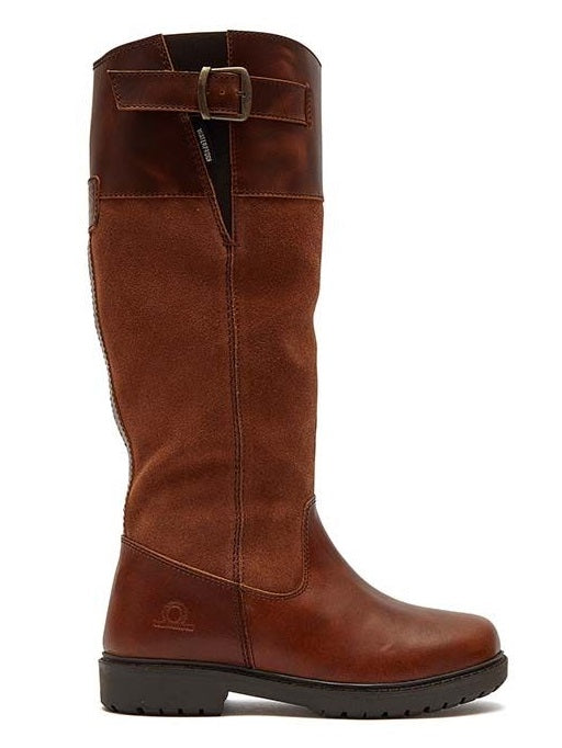 CHATHAM Ladies Brooksby Waterproof Riding Boots - Tan Suede