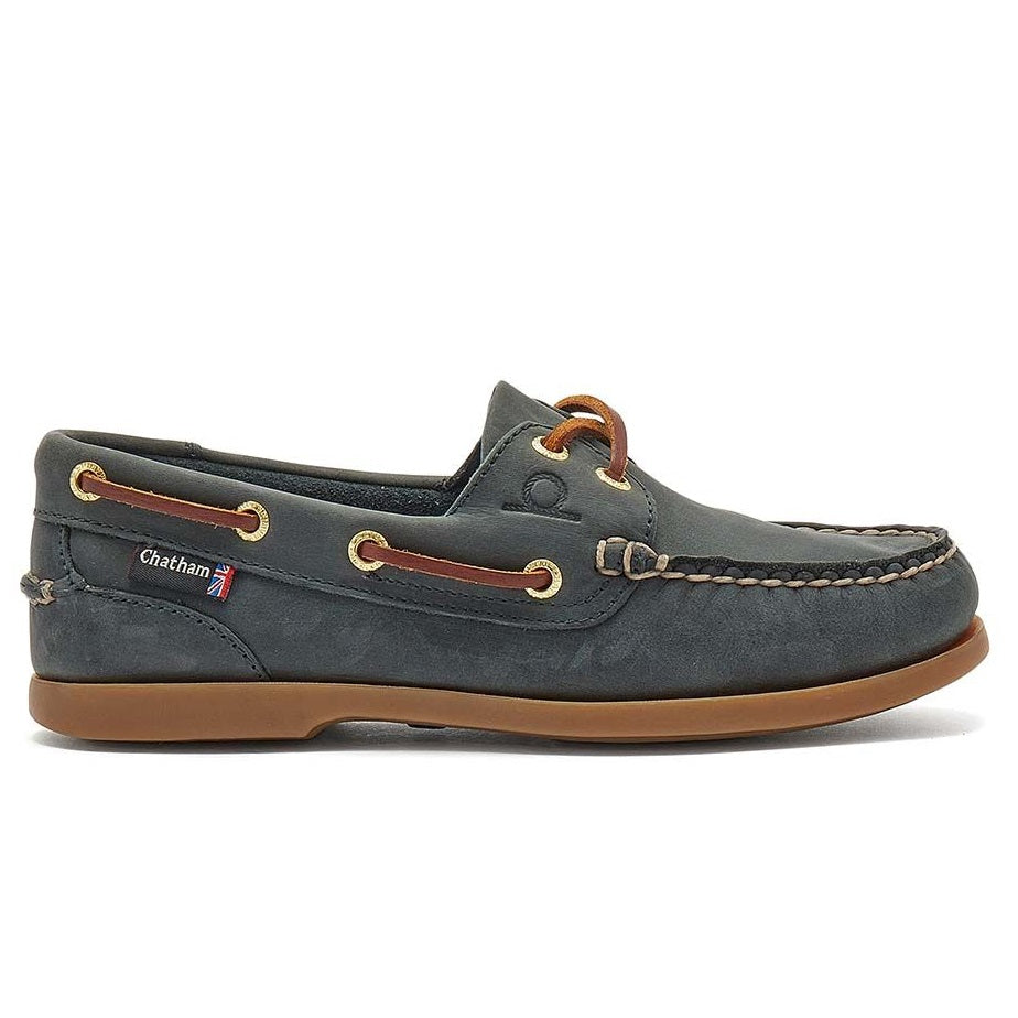 CHATHAM Ladies Deck II G2 Leather Boat Shoes - Blue