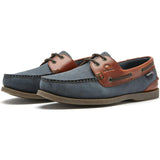 CHATHAM Mens Bermuda II G2 Leather Boat Shoes - Navy/Seahorse Chatham