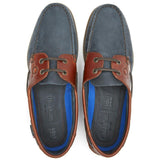 CHATHAM Mens Bermuda II G2 Leather Boat Shoes - Navy/Seahorse Chatham