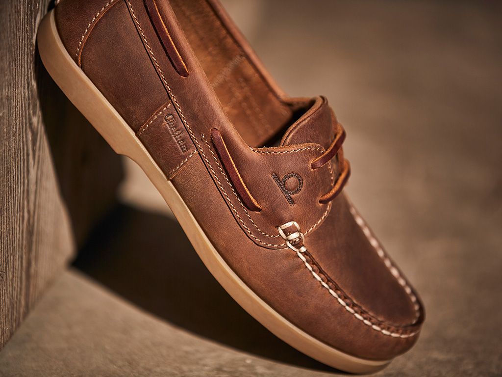 CHATHAM Java II G2 Leather Sustainable Deck Shoes - Men's - Walnut