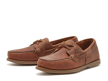 Load image into Gallery viewer, CHATHAM Mens Java G2 Leather Sustainable Deck Shoes - Walnut
