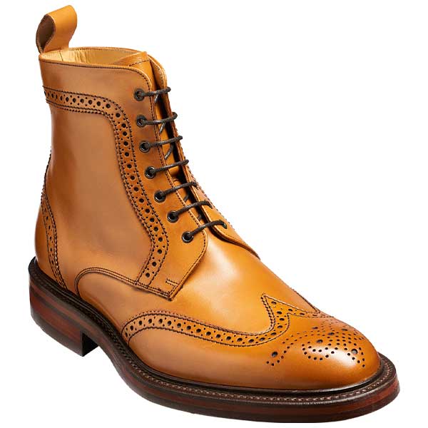BARKER Calder Boots - Mens Chukka Dainite Sole - Cedar Calf