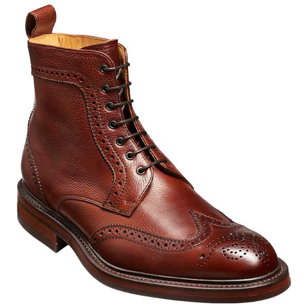 BARKER Calder Boots - Mens Chukka - Cherry Grain