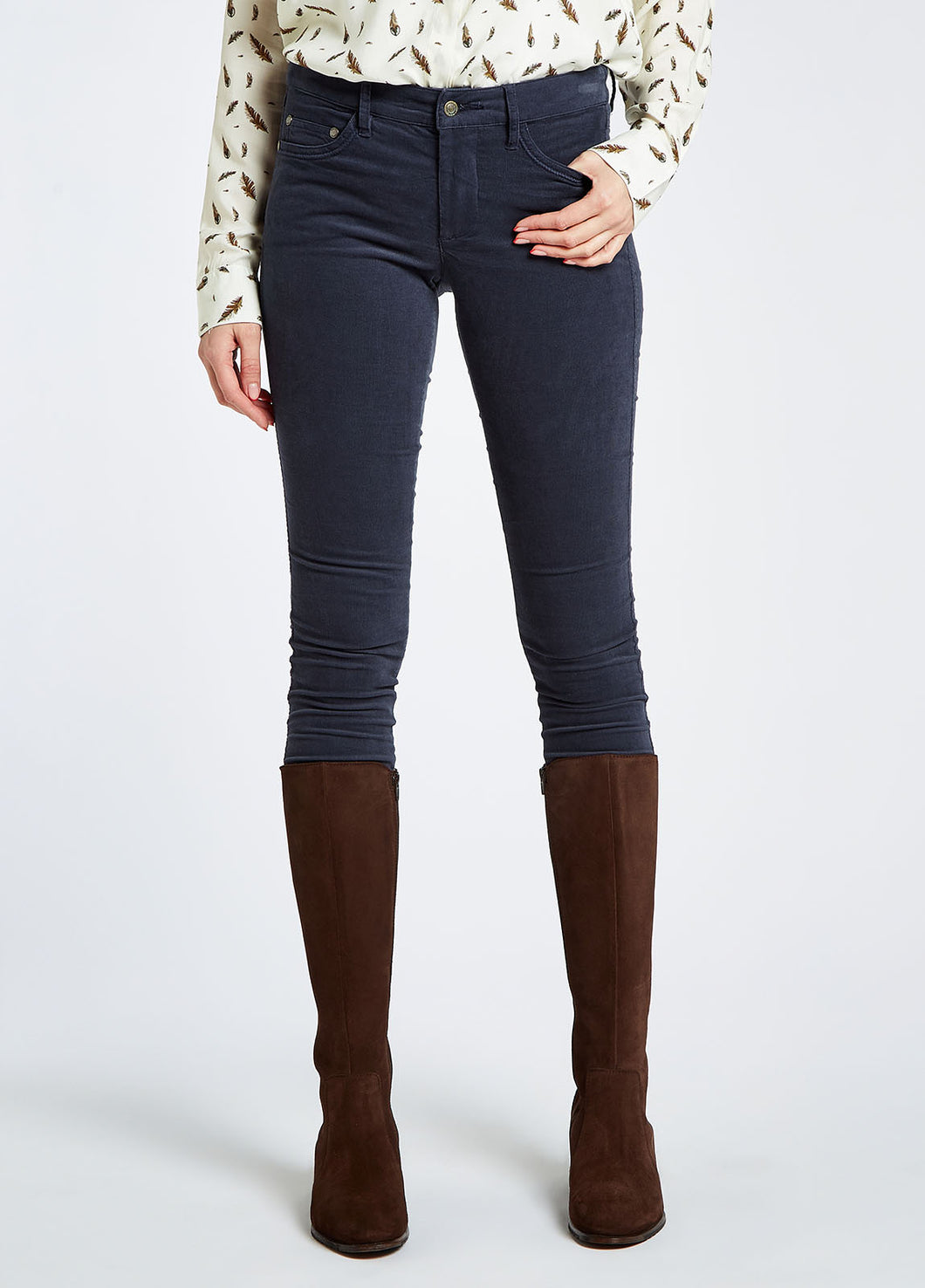 DUBARRY Honeysuckle Ladies Skinny Pincord Jeans - Indigo Dubarry