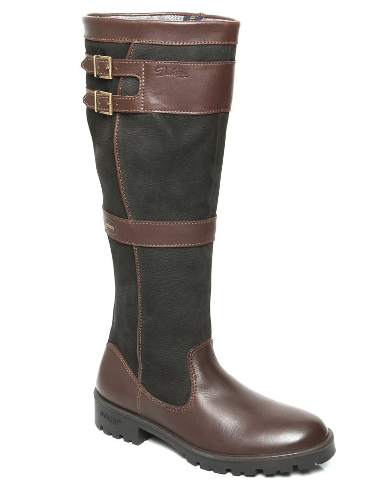 DUBARRY Longford Boots - Ladies Waterproof Gore-Tex Leather - Black & Brown