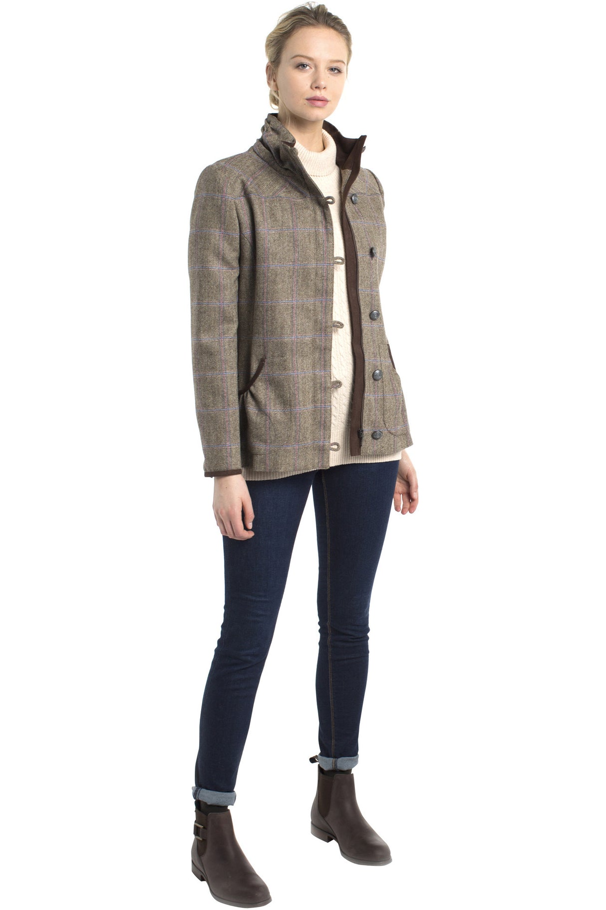 DUBARRY Bracken Ladies Tweed Jacket - Woodrose Dubarry