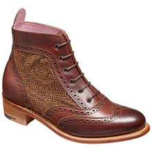 Load image into Gallery viewer, BARKER Grace Boots - Ladies Brogues - Walnut Calf / Brown Tweed
