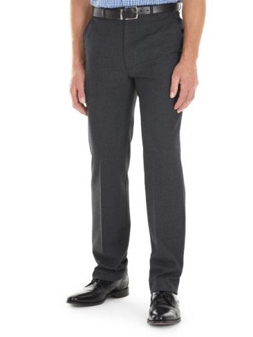 GURTEEN Trousers - Cologne Formal Stretch Flannels - Charcoal