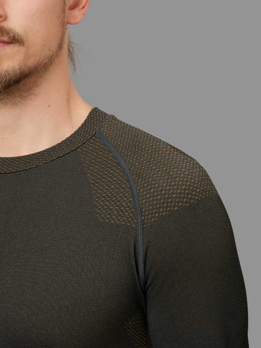 HARKILA Base Active Long Sleeve Undershirt - Mens - Dark Willow Green Harkila